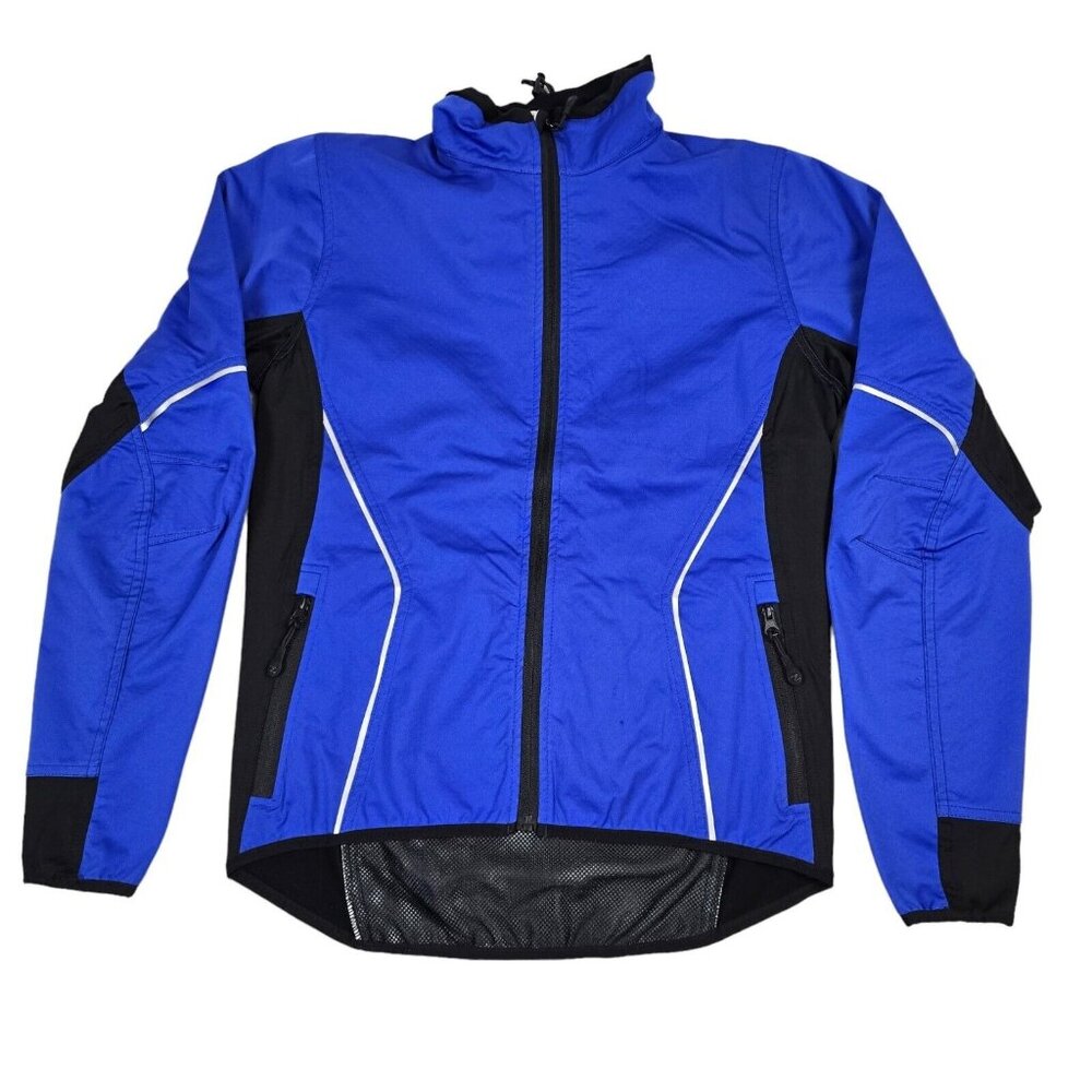 Zorrel Jacket Womens Medium Blue Weather Series Zip Pockets Reflective Coat